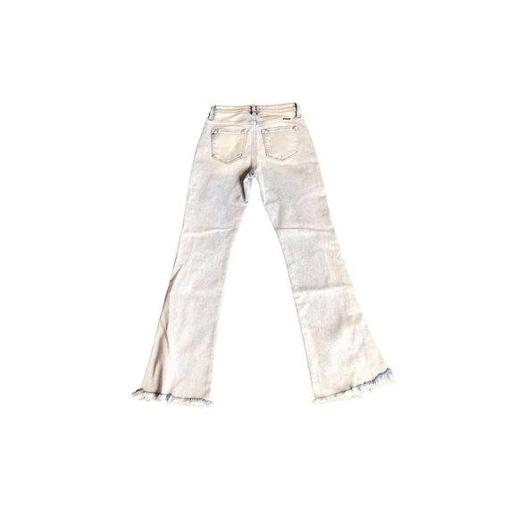 KanCan Light Wash Distressed Flare Jean - Picture 6 of 7